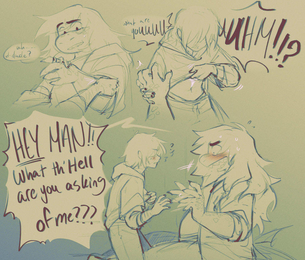 kris and susie (undertale (series) and etc) created by thelostmoongazer