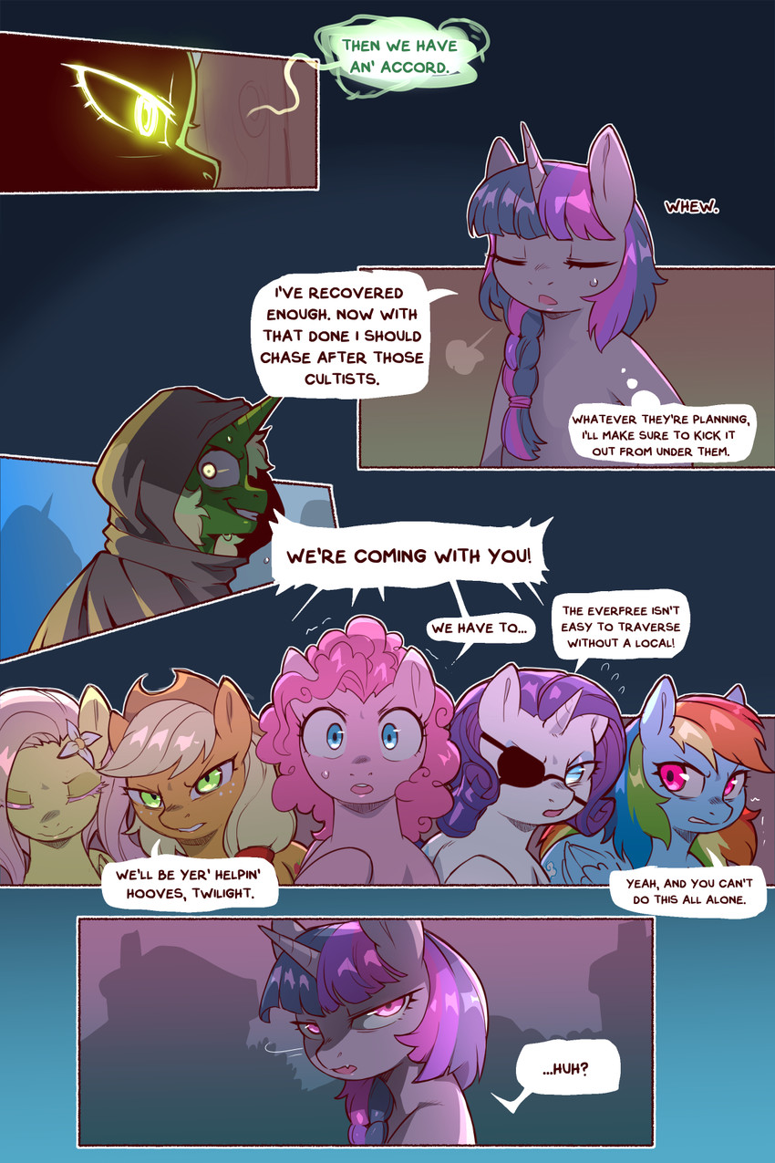 twilight sparkle, granny smith, rainbow dash, fluttershy, pinkie pie, and etc (friendship is magic and etc) created by cold-blooded-twilight