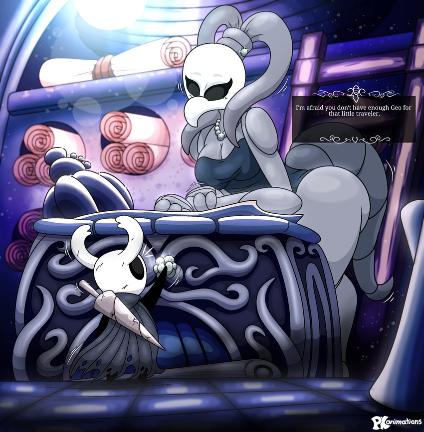 iselda and the knight (hollow knight and etc) created by pkthedragon
