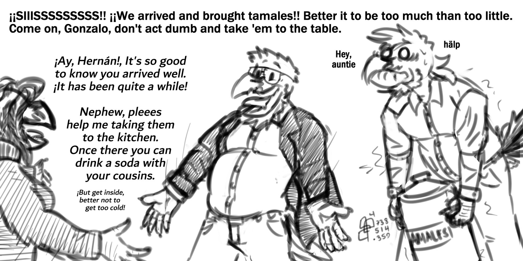 gonzalo and hernan (christmas) created by cerdeorhys