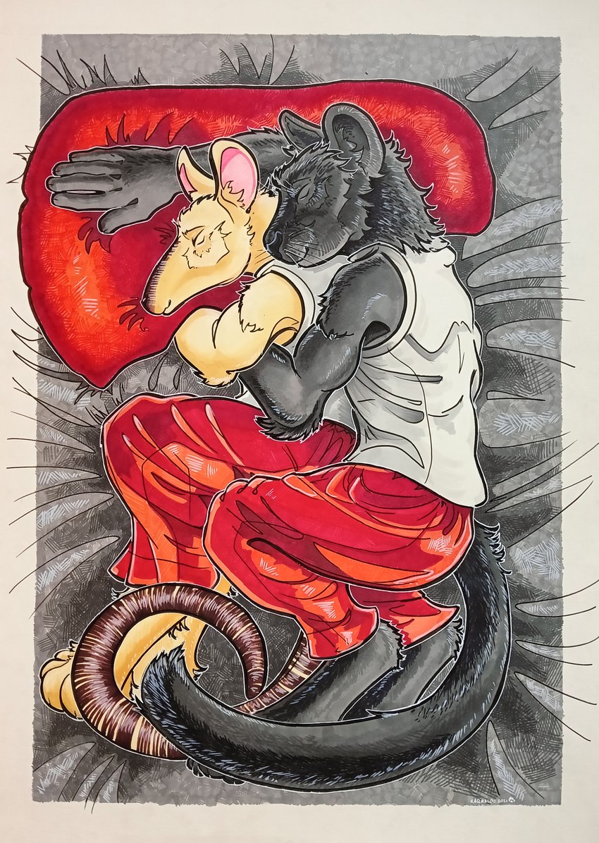 kibi and tao (beastars) created by karmalow