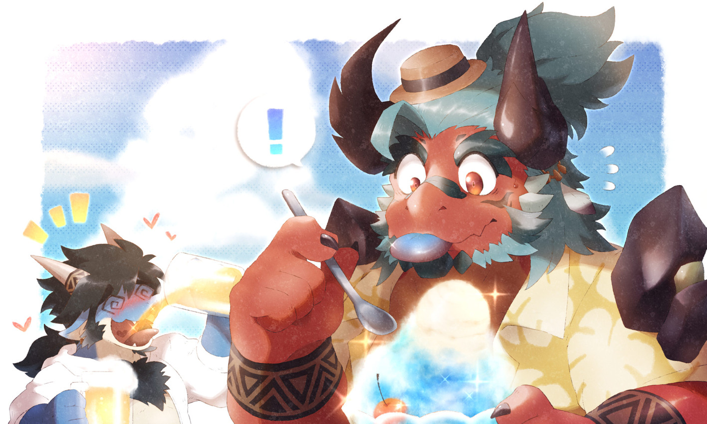 atmos and folker (anothereidos of dragon vein r and etc) created by oswk h