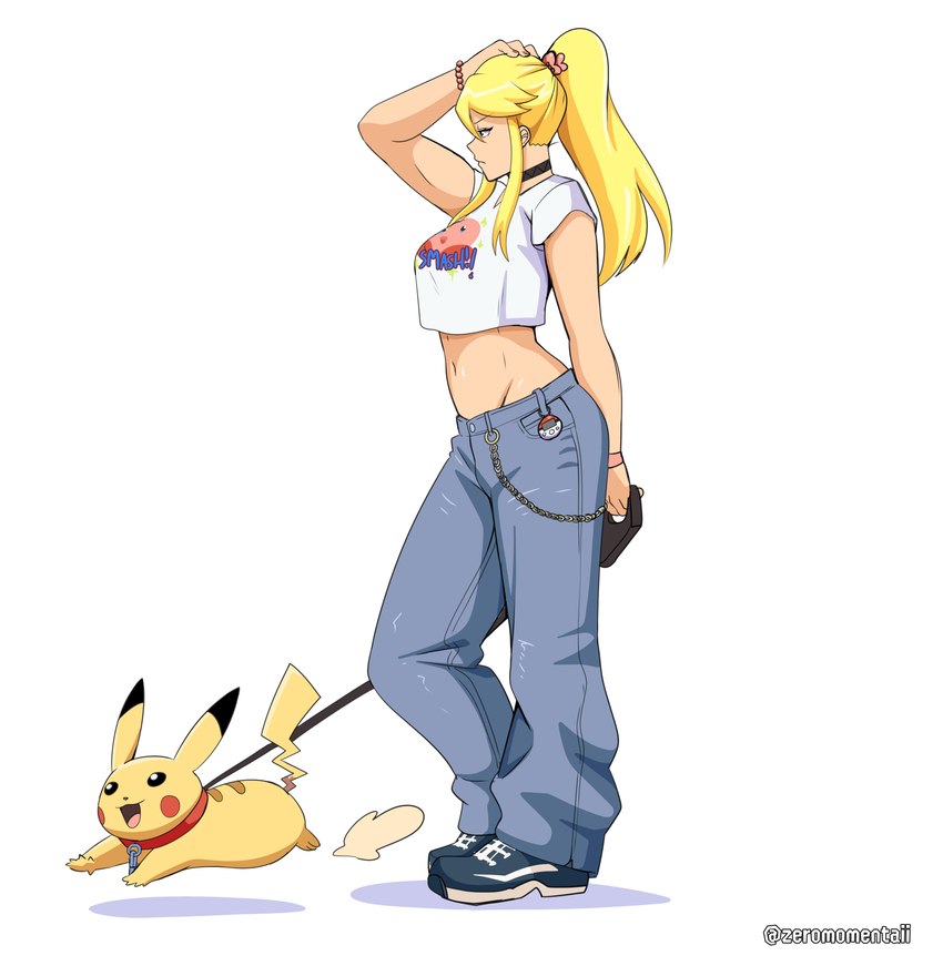 kirby and samus aran (super smash bros. and etc) created by zeromomentai