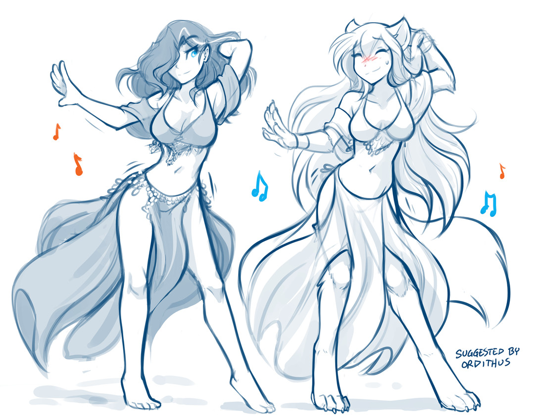 maren taverndatter and raine silverlock (twokinds) created by tom fischbach